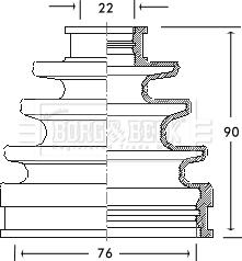 Borg & Beck BCB2107 - Cuffia, Semiasse autozon.pro