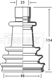 Borg & Beck BCB2115 - Cuffia, Semiasse autozon.pro