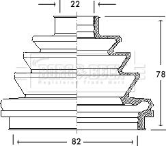 Borg & Beck BCB2110 - Cuffia, Semiasse autozon.pro