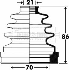 Borg & Beck BCB2899 - Cuffia, Semiasse autozon.pro