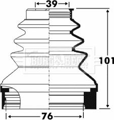 Borg & Beck BCB2890 - Cuffia, Semiasse autozon.pro