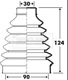 Borg & Beck BCB2898 - Cuffia, Semiasse autozon.pro