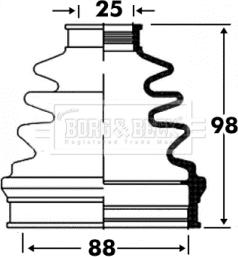 Borg & Beck BCB2849 - Cuffia, Semiasse autozon.pro