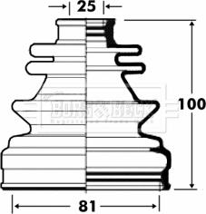 Borg & Beck BCB2845 - Cuffia, Semiasse autozon.pro