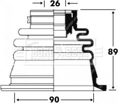 Borg & Beck BCB2848 - Cuffia, Semiasse autozon.pro