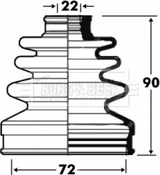 Borg & Beck BCB2842 - Cuffia, Semiasse autozon.pro