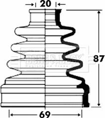 Borg & Beck BCB2858 - Cuffia, Semiasse autozon.pro