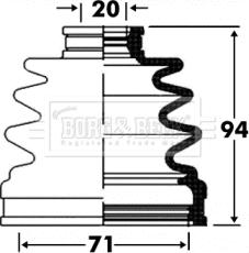 Borg & Beck BCB2860 - Cuffia, Semiasse autozon.pro