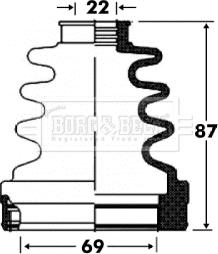 Borg & Beck BCB2863 - Cuffia, Semiasse autozon.pro