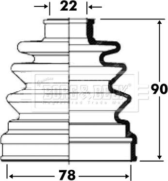 Borg & Beck BCB2809 - Cuffia, Semiasse autozon.pro