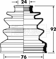 Borg & Beck BCB2815 - Cuffia, Semiasse autozon.pro