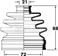 Borg & Beck BCB2813 - Cuffia, Semiasse autozon.pro