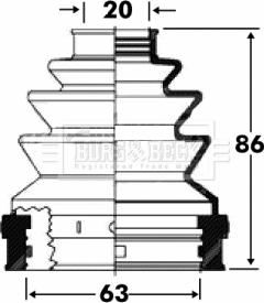 Borg & Beck BCB2817 - Cuffia, Semiasse autozon.pro