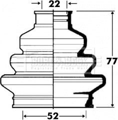 Borg & Beck BCB2884 - Cuffia, Semiasse autozon.pro