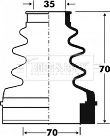 Borg & Beck BCB2880 - Cuffia, Semiasse autozon.pro