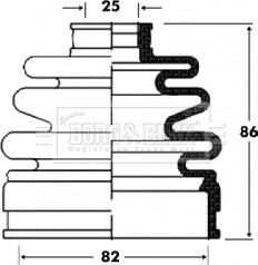 Borg & Beck BCB2834 - Cuffia, Semiasse autozon.pro