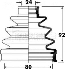 Borg & Beck BCB2837 - Cuffia, Semiasse autozon.pro