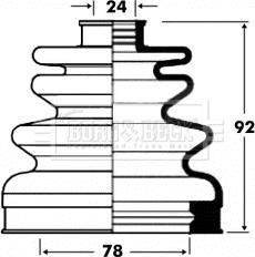 Borg & Beck BCB2829 - Cuffia, Semiasse autozon.pro