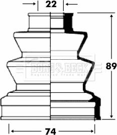 Borg & Beck BCB2826 - Cuffia, Semiasse autozon.pro