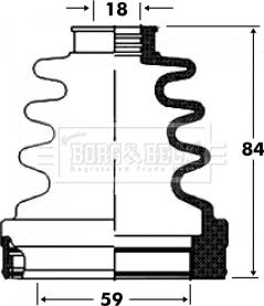 Borg & Beck BCB2820 - Cuffia, Semiasse autozon.pro