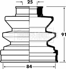 Borg & Beck BCB2828 - Cuffia, Semiasse autozon.pro