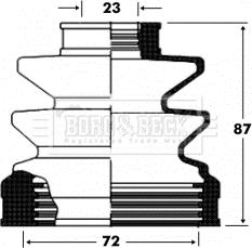 Borg & Beck BCB2827 - Cuffia, Semiasse autozon.pro