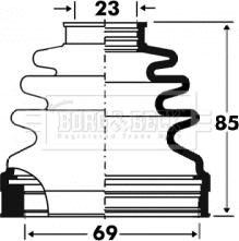 Borg & Beck BCB2879 - Cuffia, Semiasse autozon.pro