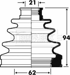 Borg & Beck BCB2875 - Cuffia, Semiasse autozon.pro