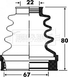 Borg & Beck BCB2870 - Cuffia, Semiasse autozon.pro