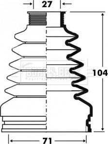 Borg & Beck BCB2878 - Cuffia, Semiasse autozon.pro