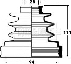 Borg & Beck BCB2877 - Cuffia, Semiasse autozon.pro