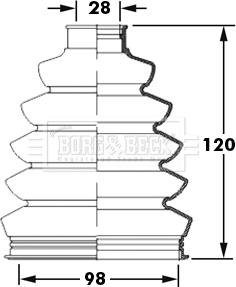 Borg & Beck BCB2394 - Cuffia, Semiasse autozon.pro