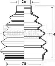 Borg & Beck BCB2347R - Cuffia, Semiasse autozon.pro