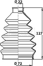 Borg & Beck BCB2351R - Cuffia, Semiasse autozon.pro