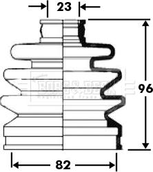 Borg & Beck BCB2369 - Cuffia, Semiasse autozon.pro