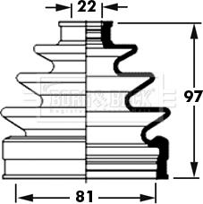 Borg & Beck BCB2380 - Cuffia, Semiasse autozon.pro