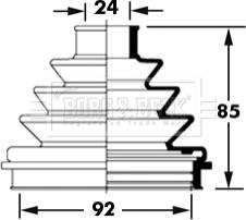 Borg & Beck BCB2373 - Cuffia, Semiasse autozon.pro