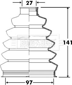 Borg & Beck BCB2372 - Cuffia, Semiasse autozon.pro