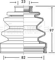 Borg & Beck BCB2288 - Cuffia, Semiasse autozon.pro