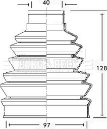 Borg & Beck BCB2282 - Cuffia, Semiasse autozon.pro