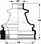 Borg & Beck BCB2798 - Cuffia, Semiasse autozon.pro