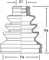 Borg & Beck BCB2755 - Cuffia, Semiasse autozon.pro