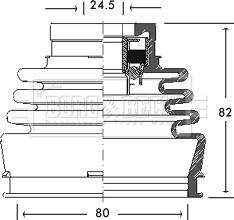 Borg & Beck BCB2768 - Cuffia, Semiasse autozon.pro