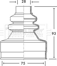 Borg & Beck BCB2738 - Cuffia, Semiasse autozon.pro