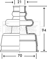 Borg & Beck BCB2776 - Cuffia, Semiasse autozon.pro