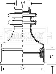 Borg & Beck BCB2778 - Cuffia, Semiasse autozon.pro