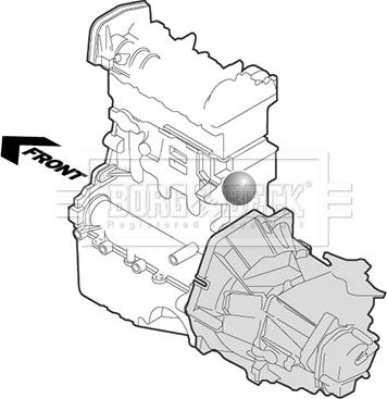 Borg & Beck BEM4459 - Sospensione, Motore autozon.pro