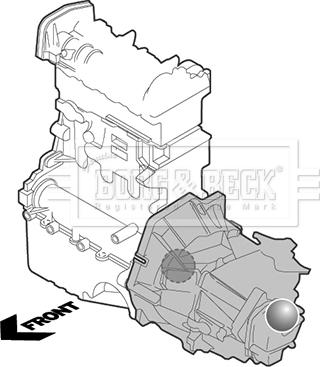 Borg & Beck BEM4061 - Sospensione, Motore autozon.pro