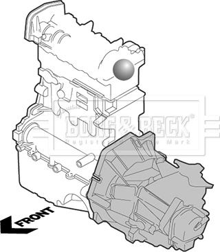 Borg & Beck BEM4349 - Sospensione, Motore autozon.pro