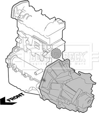 Borg & Beck BEM4248 - Sospensione, Motore autozon.pro